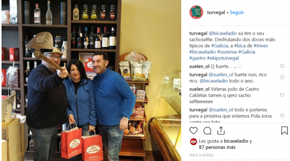 Sachoselfie en Instagram de Turvegal 